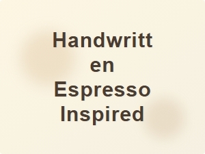 Handwritten Espresso Inspired Typeface for Coffee Branding